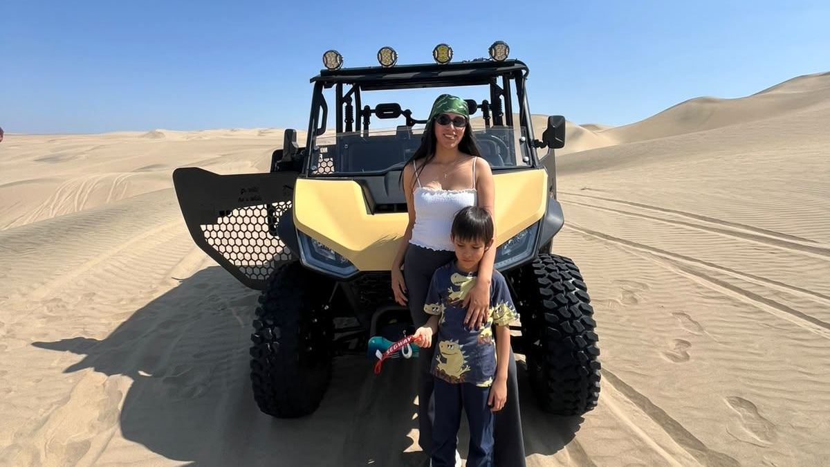 Parada para fotos en las dunas